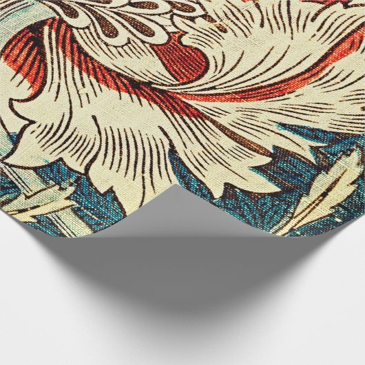 Faszinierende Eleganz: Honeysuckle - Vintag Geschenkpapier (Ecke)