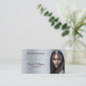 Faszinierende Frisur-Stylist Visitenkarte (Stehend Vorderseite)