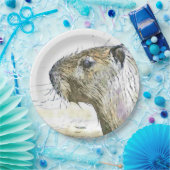 faszinierende geänderte Tiere - Capybara Pappteller (Party)