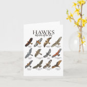 Faszinierende Greifvögel - Arten von Falken Karte (Gelbe Blume)