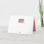 Faszinierende japanische Apricot-Blume Dankeskarte (Rückseite)