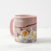 Faszinierende japanische Apricot-Blume Tasse (Vorderseite Links)