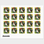 Faszinierende Luna Moth Quadratischer Aufkleber (Blatt)