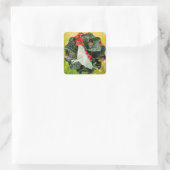 Faszinierende Luna Moth Quadratischer Aufkleber (Tasche)