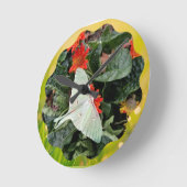 Faszinierende Luna Moth Runde Wanduhr (Winkel)