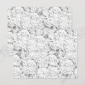 Faszinierende Muster in einfarbiger Kunst Postkarte (Vorne/Hinten)