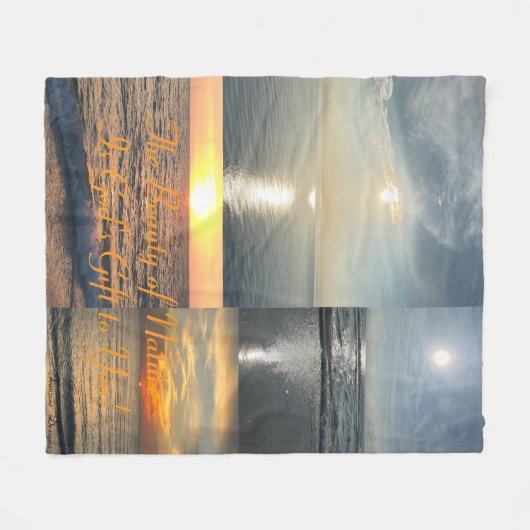 Faszinierende Ozeanlandschaften, Fleece Blanket (Vorderseite (Horizontal))