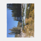 Faszinierende Schönheit des Athabasca Flusses Fleecedecke (Vorderseite)