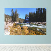 Faszinierende Schönheit des Athabasca Flusses Leinwanddruck (Insitu (Holzboden))