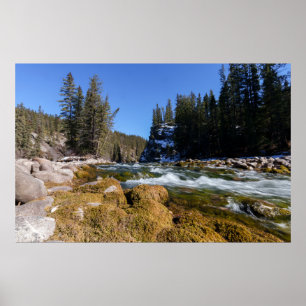 Faszinierende Schönheit des Athabasca Flusses Poster