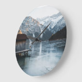 faszinierende Seeblick Große Wanduhr (Winkel)