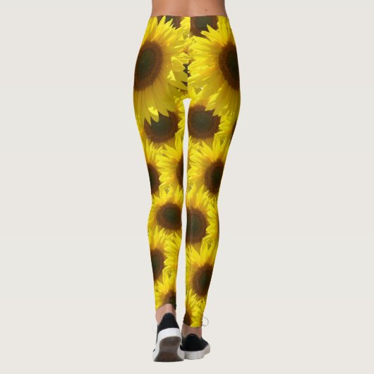 Faszinierende Sonnenblume Leggings (Rückseite)