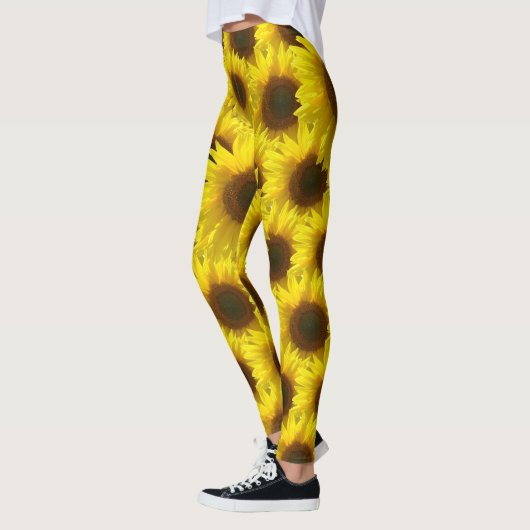 Faszinierende Sonnenblume Leggings (Links)