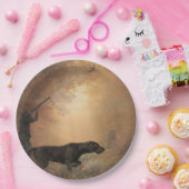 Faszinierende Tasse auf der Jagd auf Plakatteppich Pappteller (Party)