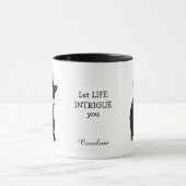 Faszinierende Tasse von Life Black Cat Butterfly K (Zentrum)