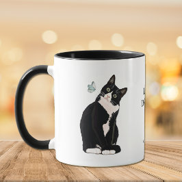 Faszinierende Tasse von Life Black Cat Butterfly K