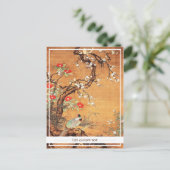 Faszinierende und Kamelien-orientalische Tintenkun Postkarte (Stehend Vorderseite)