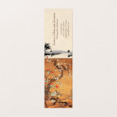 Faszinierende und Kamelien-orientalische Tintenkun Visitenkarten (Außenseite Aufgefaltet)