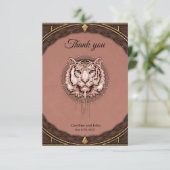 Faszinierende und künstlerische Darstellung eines  Dankeskarte (Stehend Vorderseite)