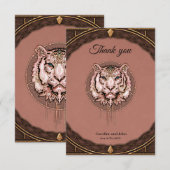 Faszinierende und künstlerische Darstellung eines  Dankeskarte (Vorne/Hinten)