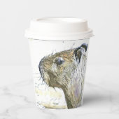 faszinierende veränderte Tiere - Capybara Pappbecher (Vorderseite)