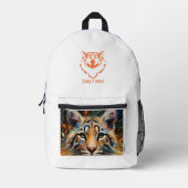 Faszinierende Welt der Säugetiere auf Rucksäcken Bedruckter Rucksack (Vorderseite)