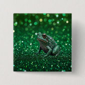Faszinierender Aufstieg: Der grüne Funkelfrosch Button (Vorderseite)