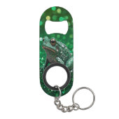 Faszinierender Aufstieg: Der grüne Funkelfrosch Mini Flaschenöffner (Rückseite)