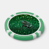 Faszinierender Aufstieg: Der grüne Funkelfrosch Pokerchips (Einzeln)