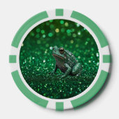 Faszinierender Aufstieg: Der grüne Funkelfrosch Pokerchips (Vorderseite)