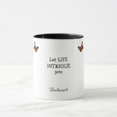 Faszinierender Katzenschmetterling Tasse (Zentrum)