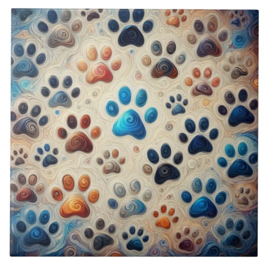 Faszinierender Kuhdruck Fliese (Vorderseite)