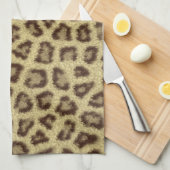 Faszinierender Leopardenhaut-Felleffekt Handtuch (Viertel Falte)