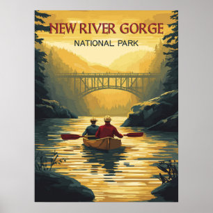 Faszinierender New River Gorge Nationalpark Poster