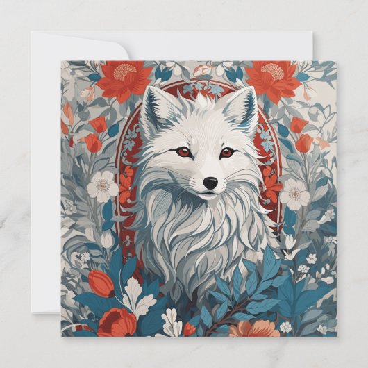 Faszinierender Polarfuchs Wildlife (Vorderseite)