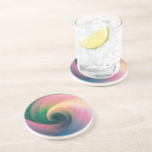 Faszinierender Wirbelwind: Weiches Farbdesign Getränkeuntersetzer (Seite)