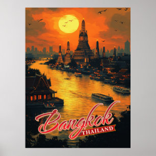 Faszinierendes Bangkok, Thailand Poster