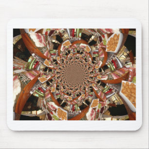 Faszinierendes Mosaik aus Sushi-Brauntönen Mousepad