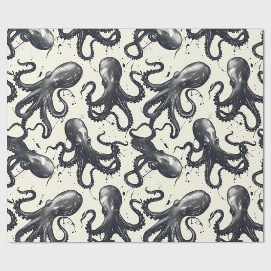 faszinierendes Oktopi-Wrapping-Papier Geschenkpapier (Flach)