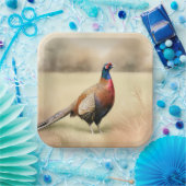 Faszinierendes Portrait auf der goldenen Wiese Pappteller (Party)