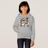 Faszinierendes Winter-Wunderland: Adorable Hunde Hoodie (Vorne ganz)