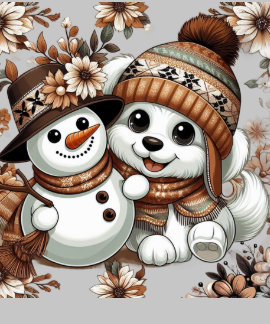 Faszinierendes Winter-Wunderland: Adorable Hunde Hoodie