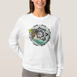 "Faszinierte" Meerjungfrau-Mandala T-Shirt