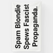 Faszist Spam Blondi Hankamer Artjunkhaus Comic Kun Banner (Vertikal)