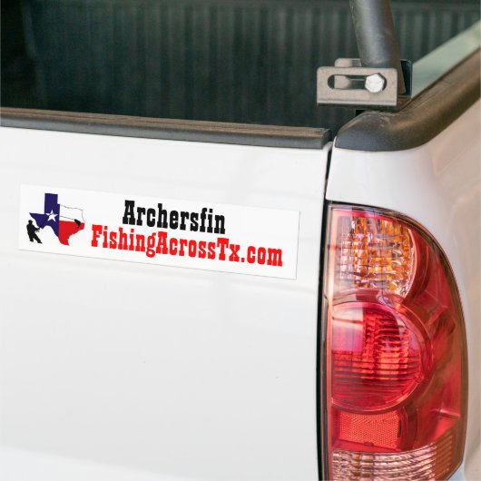 fat%20logo%20#001_AZ, FishingAcrossTx.com, Arch... Autoaufkleber (Auf Lkw)