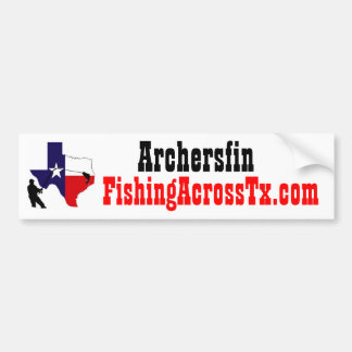 fat%20logo%20#001_AZ, FishingAcrossTx.com, Arch... Autoaufkleber