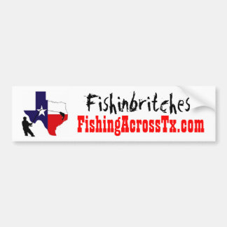 fat%20logo%20#001_AZ, FishingAcrossTx.com, Fisch.. Autoaufkleber
