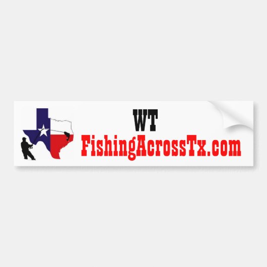 fat%20logo%20#001_AZ, FishingAcrossTx.com, WT Autoaufkleber (Vorne)