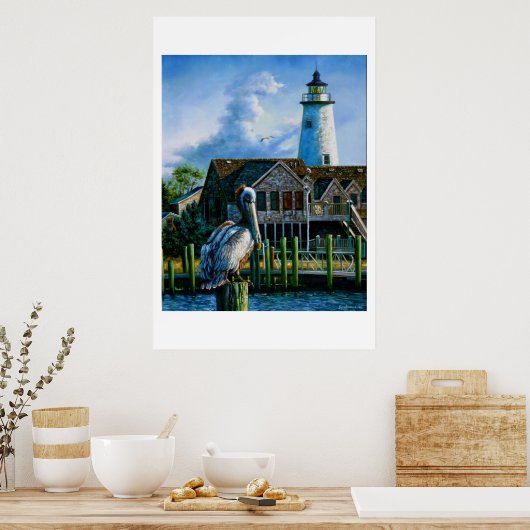 Fat Albert bei Ocracoke Poster (Küche)