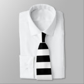 Fat B&W Stripes - Scenester Neck Ties Krawatte (Gebunden)